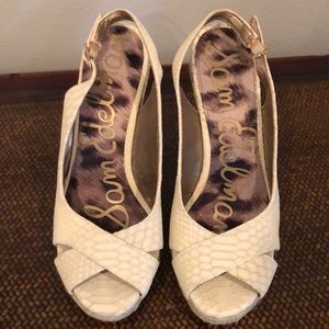 Sam Edelman slingback wedges, size 6
